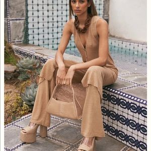 Cult Gaia Shauna Linen-Blend Wide-Leg Pants